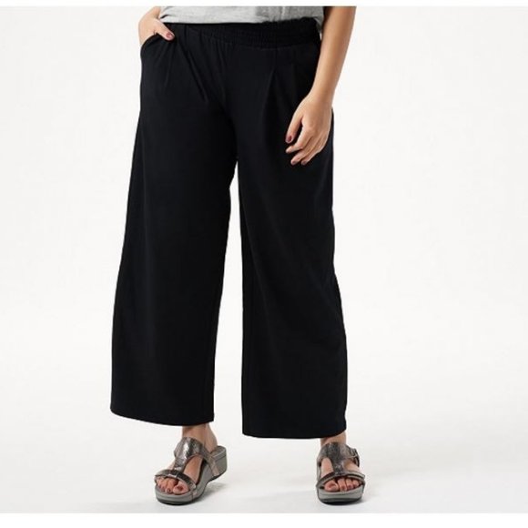 AnyBody Pants - AnyBody Cozy Knit Wide-Leg Pants  1790
